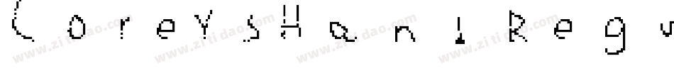 CoreysHand Regular字体转换